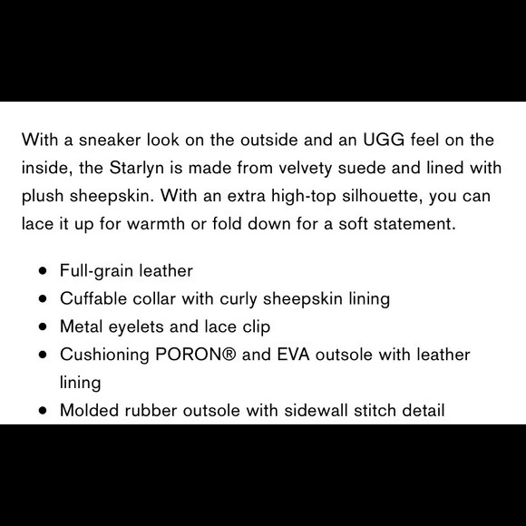 (NWOT) UGGS- Chestnut Sneaker Boot - Picture 6 of 6